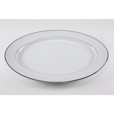 Image two of White Silver Rim China